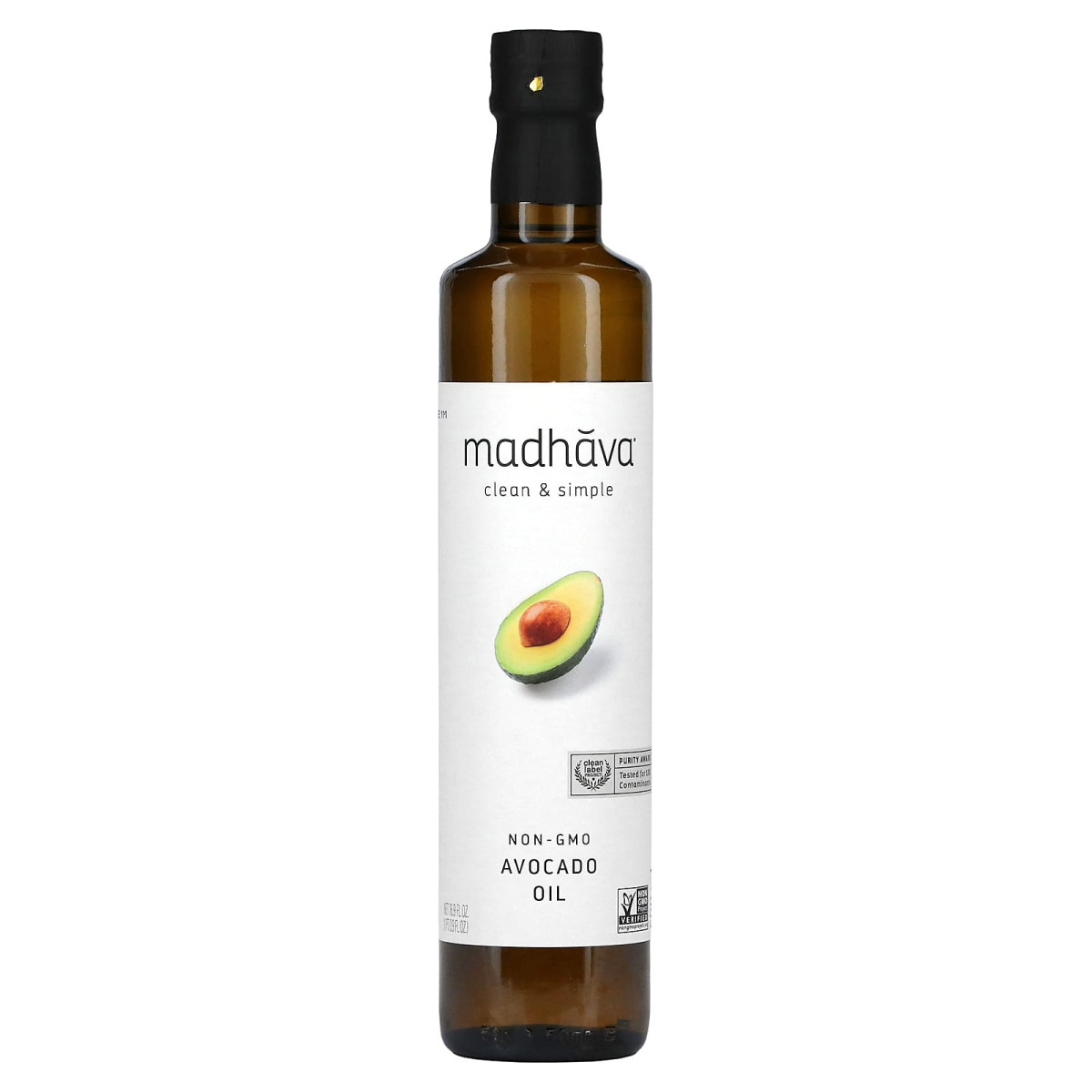 Масло авокадо, Clean & Simple, Avocado Oil, Madhava Natural Sweeteners, 500 мл