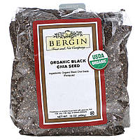 Органічні чорні насіння Чіа Bergin Fruit and Nut Company (Organic Black Chia Seed) 454 г