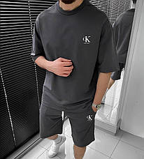 Костюм літній чоловічий (шорти/футболка), двунитка M(48-50) L(52-54) (5) беж1364-1731, фото 4