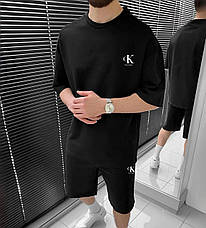 Костюм літній чоловічий (шорти/футболка), двунитка M(48-50) L(52-54) (5) беж1364-1731, фото 6