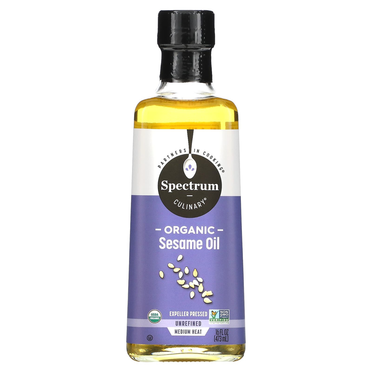 Нерафінована кунжутне масло Spectrum Culinary (Sesame Oil) 473 мл