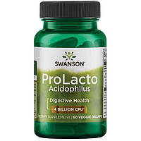 Пролакто лацідофілус, ProLacto Acidophilus, Swanson, 4 мільярди КУО, 60 капсул