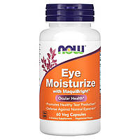 Зволожуючий засіб для шкіри навколо очей з добавкою MaquiBright NOW Foods (Eye Moisturizer with MaquiBright) 60 рослинних капсул