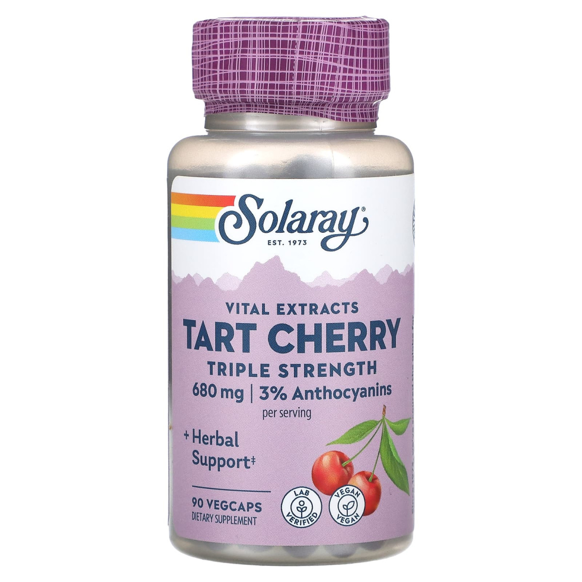 Екстракт вишні Solaray (Tart Cherry) 340 мг 90 капсул