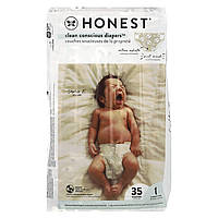 Підгузки, Honest Diapers, Розмір 1, 8-14 фунтів, панди, The Honest Company, 35 підгузників