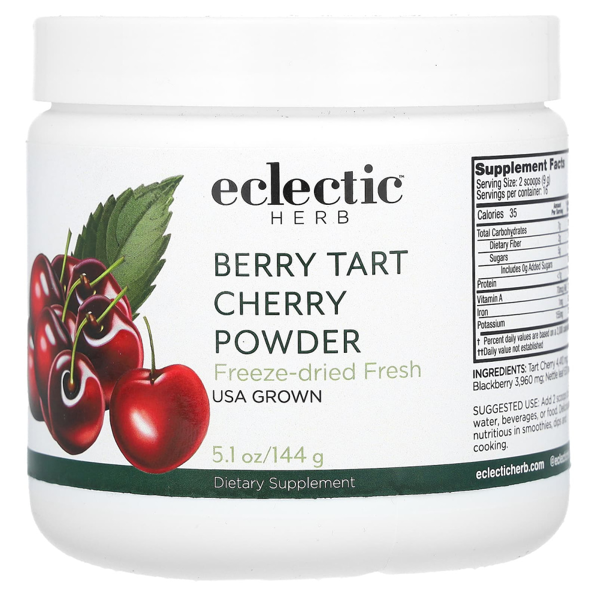Екстракт дикої вишні Eclectic Institute (Berry Tart Cherry) 144 ги