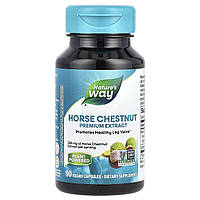 Екстракт кінського каштана, Horse Chestnut, Nature's Way, стандартизований, 90 вегетаріанських капсул