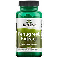 Екстракт пажитника, Fenugreek Extract, Swanson, 500 мг, 90 капсул