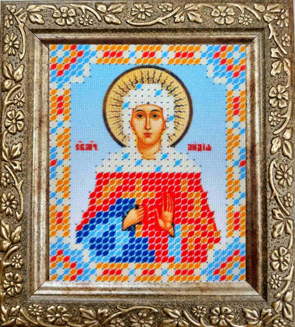 Набір для вишивання бісером ArtWork ікона Св. Лідія НВТ 7058 6х7см з рамкою в комплекті