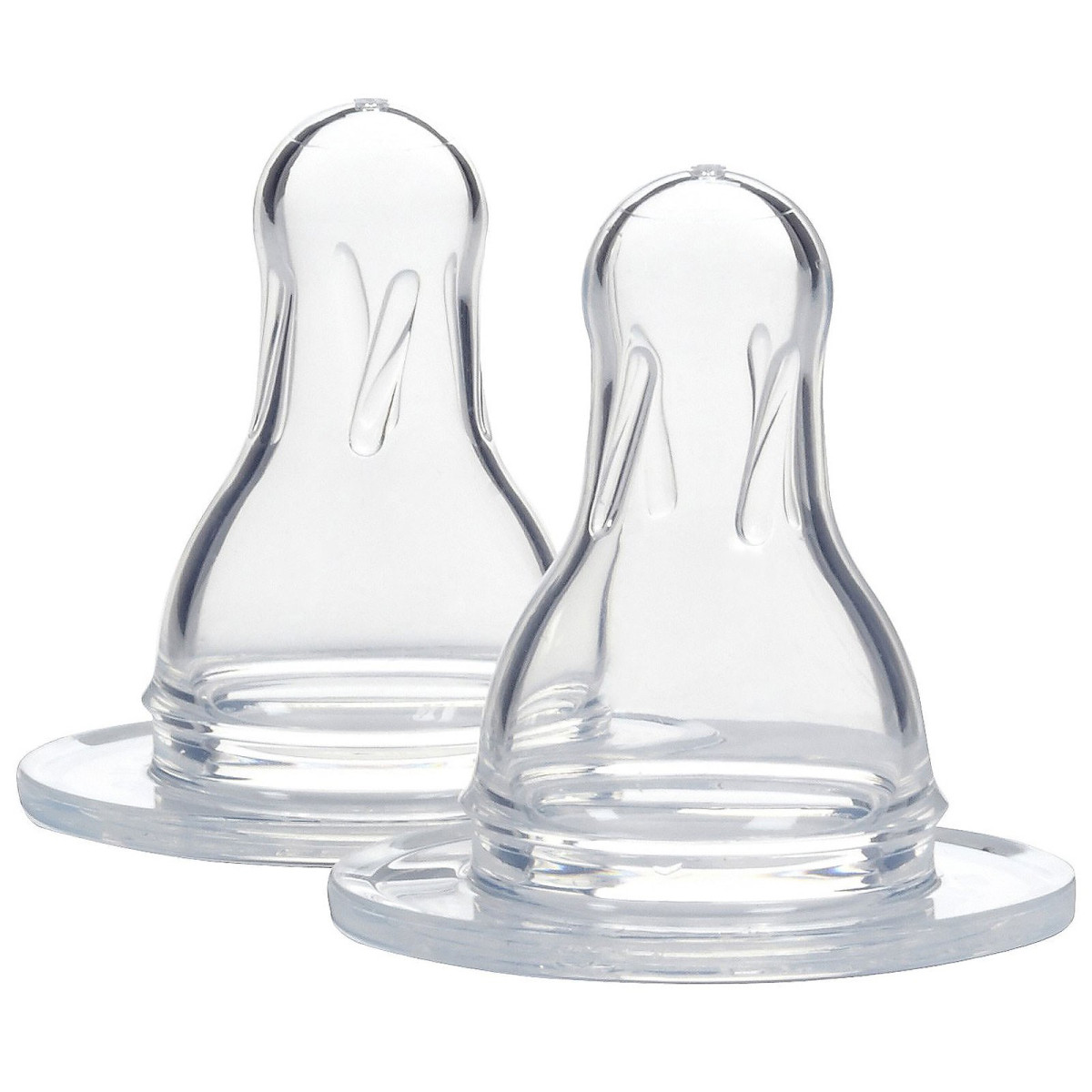 Силіконова соска рівень 2 від 3 місяців Dr. Brown's (Silicone Nipples) 2 шт