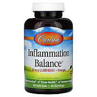 Протизапальний комплекс Carlson Labs (Inflammation Balance) 90 желатинових капсул