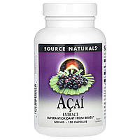 Екстракт ягід асаї Source Naturals (Acai Extract) 500 мг 120 капсул