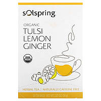 Чай Тулса з лимоном імбиром органік Dr. Mercola (Tulsi Herbal Tea) 18 пакетиків 36 г