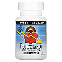 Полікозанол з коензимом Q10 Source Naturals (Policosanol with Co-enzyme Q10) 60 таблеток