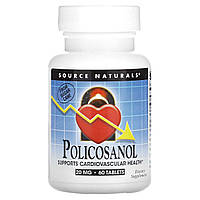 Полікозанол Source Naturals (Policosanol) 20 мг 60 таблеток