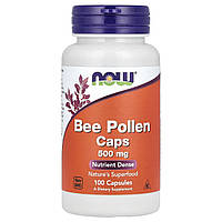 Бджолиний пилок Now Foods (Bee Pollen) 500 мг 100 капсул