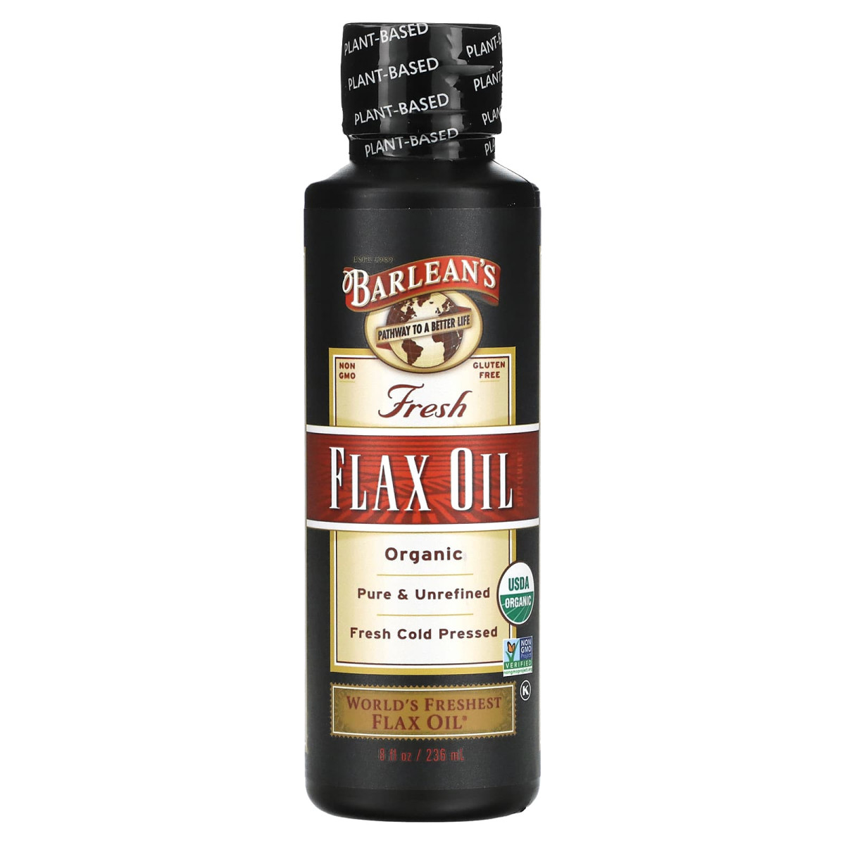 Органічне свіже лляне масло Barlean's (Fresh Flax Oil) 236 мл