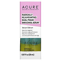 Радикально омолоджувальна двухфазна сироватка з бакучіолом, Radically Rejuvenating Dual Phase Bakuchiol Serum, Acure, 20 мл