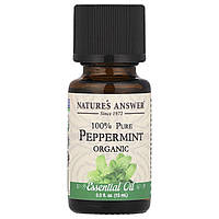 Органічне ефірне масло перцевої м'яти Nature's Answer (100% pure Peppermint organic) 15 мл