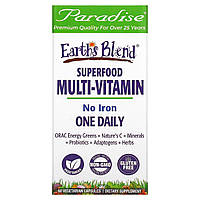 Енергія ORAC, Earth's Blend, щоденний живильний  мультивітамін, Paradise Herbs, 60 капсул на рослинній основі