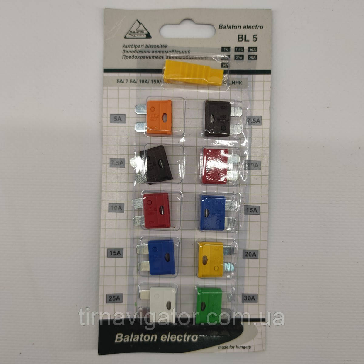Набір запобіжників уні 10шт BALATON BL-5 (цинк+прищепка), фото 1