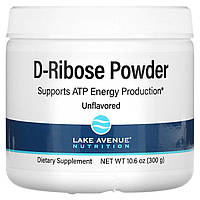 Порошок D-рибози, без добавок, Lake Avenue Nutrition, 300 г