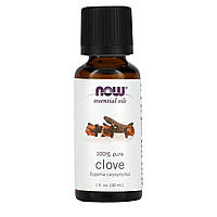 Ефірна олія гвоздики Now Foods (Essential Oils Clove Oil Balancing Aromatherapy Scent) 30 мл