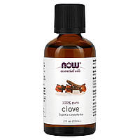 Ефірна олія гвоздики Now Foods (Essential Oils Clove Oil Balancing Aromatherapy Scent) 59 мл