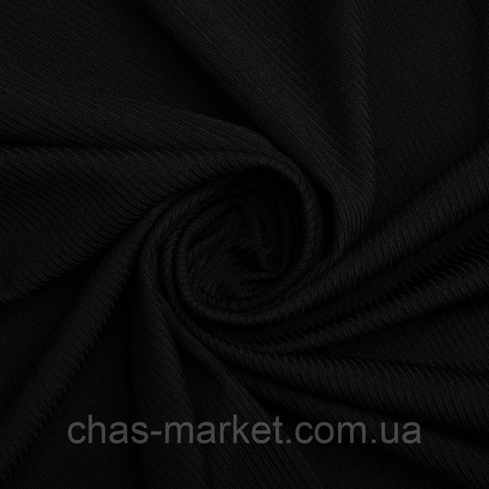 Трикотаж Мустанг 1 мм чорний (дрібний)