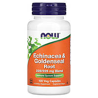 Ехінацея Now Foods (Echinacea Goldenseal) 225 мг 100 капсул