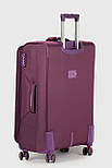 Велика тканинна валіза Three Birds 6016-1-PR фіолетова, фото 4