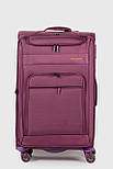 Велика тканинна валіза Three Birds 6016-1-PR фіолетова, фото 2