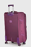 Велика тканинна валіза Three Birds 6016-1-PR фіолетова, фото 5