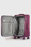 Велика тканинна валіза Three Birds 6016-1-PR фіолетова, фото 6