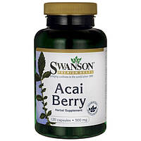 Ягода Асаї, Acai Berry, Swanson, 500 мг, 120 капсул