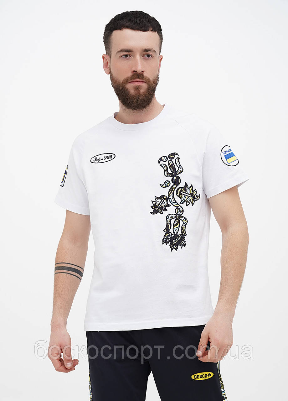 Спортивні футболки збірної України від Bosco Ukraine/Боско Україна. біла, фото 1