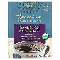 Трав'яний чай з цикорію Teeccino (Chicory Tea) 10 пакетів 60 г