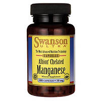 Хелатний марганець Альбіон, Albion Chelated Manganese, Swanson, 10 мг, 180 капсул