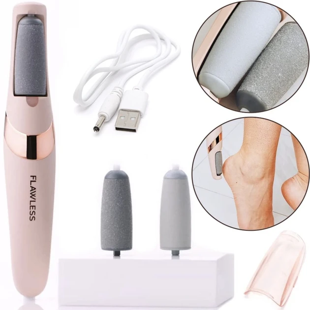 Апарат для педикюру пемза Pretty girl flawless pedi (дві насадки) AND 002, фото 1