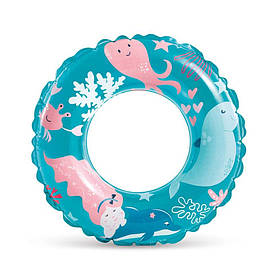 Дитячий надувний круг "Рибки" Intex 59242(Blue) синій 61 см, Toyman
