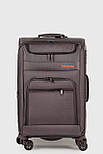 Середня тканинна валіза Three Birds 6016-2-BR коричнева, фото 2
