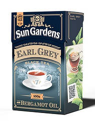 Чай чорний Sun Gardens  Earl Grey крупнолистовий 100г
