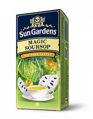 Чай  зелений Sun Gardens Magic Soursop  у конвертах 25 пак*1,5г