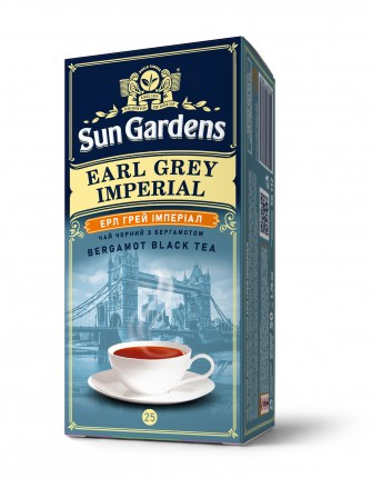Чай чорний Sun Gardens  Earl Grey Imperial у конвертах 25 пак*2г