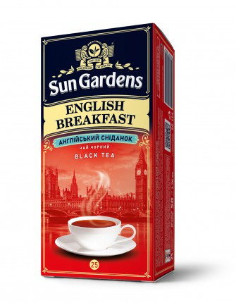 Чай чорний Sun Gardens English Breakfast у конвертах 25 пак*2г, фото 1