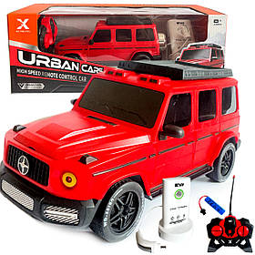Джип на радіокеруванні червоний 1:22 підсвітка 30 км/год зарядна станція акум 3.7V 22х9х10см (KS-31 Y)