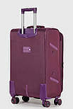 Середня тканинна валіза Three Birds 6016-2-PR фіолетова, фото 5