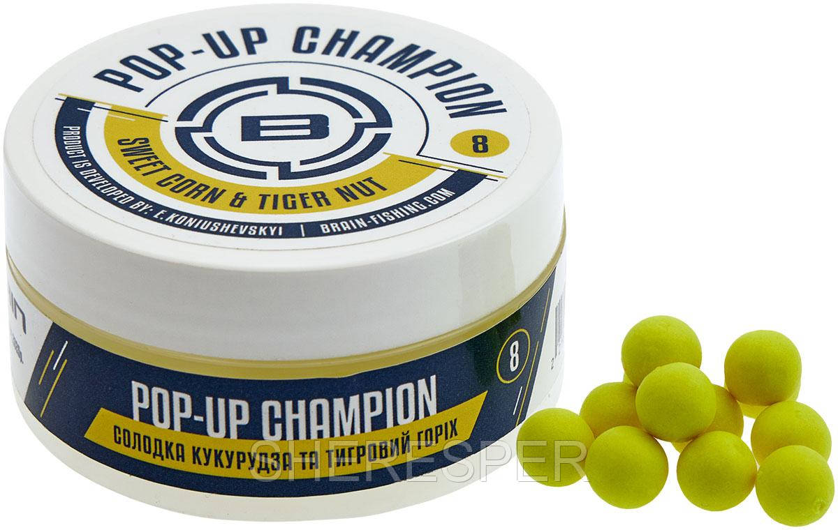 Бойли Brain Champion Pop-Up Sweet Corn & Tiger Nut (кукурудзя + тигровий горіх) 12 mm 34g
