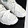 Жіночі молодіжні кеди з двома шнурками модні білі натуральна шкіра+текстиль, фото 7