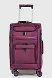 Маленька дорожня валіза тканинна Three Birds 6016-3-PR фіолетовий, фото 2